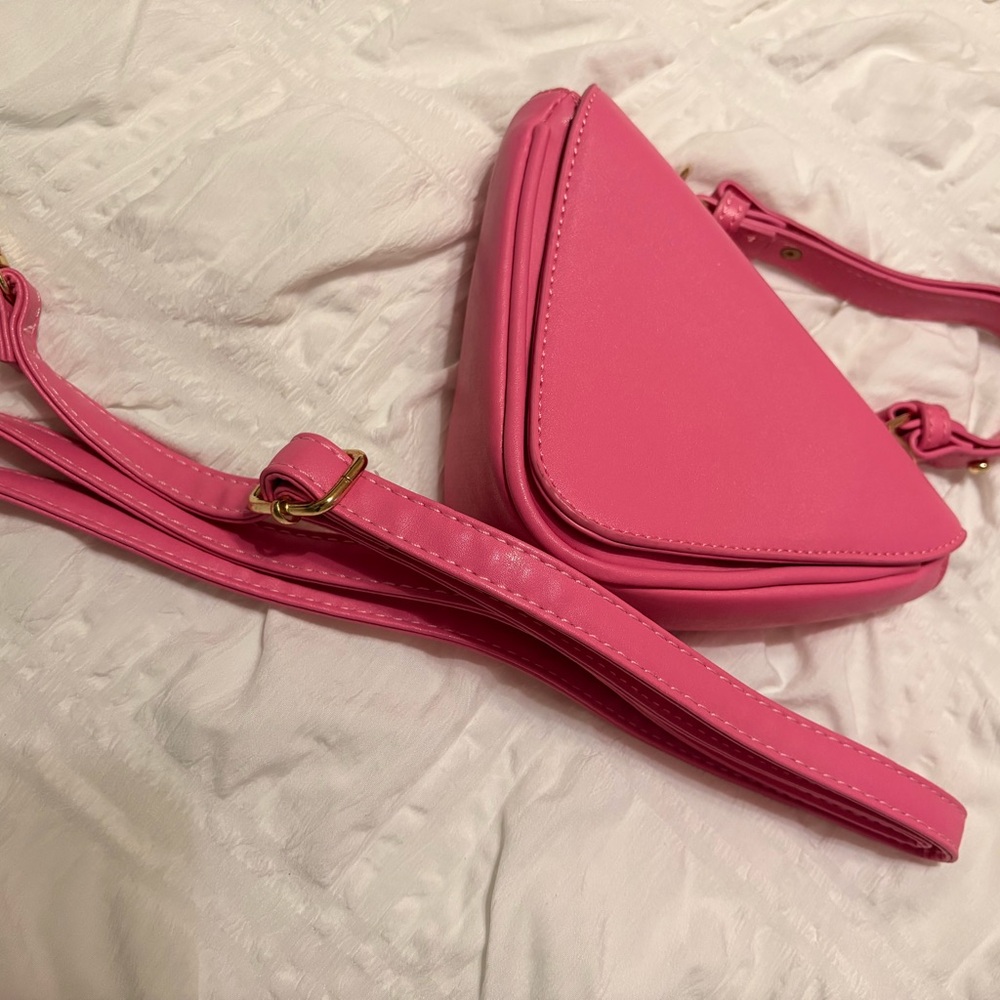 Pink Triangle Crossbody Bag